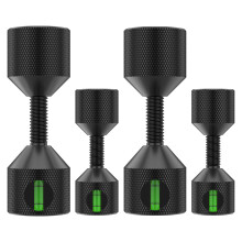 Flange Alignment Tool Set, Aluminum 2 Hole Flange Aligner Pins with BuiltIn Level, Black 4pcs
