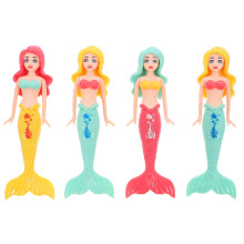 16Pcs Plastic Diving Mermaid Toys Safe Kids Pool Plaything