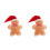2Pcs Multi Soft Stuffed Gingerbread Man Pillows Festive Holiday Decor 7