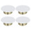 12Pcs White Galvanized Iron Fire Sprinkler Covers Plate Industrial Use 3