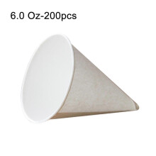 (As show, 3.5 Oz) ZHOUBA Kegelbecher, umweltfreundlicher, wasserfester Papierkegelbecher für Zuhause