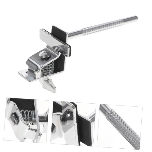 Cowbell Holder Clamp for Drum Set Bass Drum Mount Bracket Secure Stable Performance 2