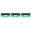 3Pcs Green PP Printer Toner Cartridge Replacement for Office Use 7