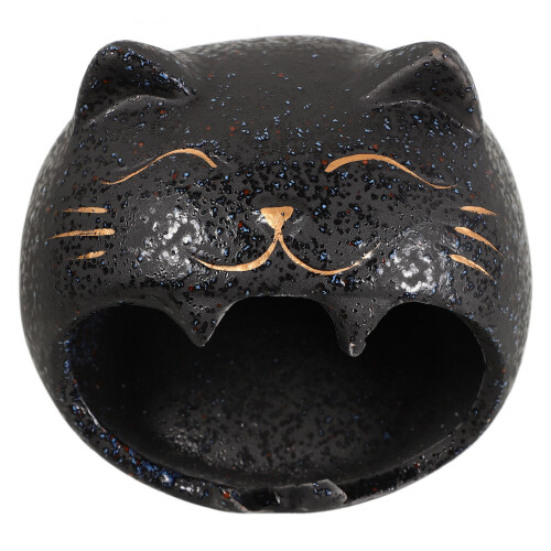 3Pcs Creative Ceramic Cat Ashtray Black Large Ash Tray for Smokers 1
