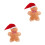 2Pcs Multi Soft Stuffed Gingerbread Man Pillows Festive Holiday Decor 6