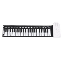 49 Key Roll Up Piano Keyboard Foldable Portable Electronic Piano for Kids with Rechargeable Battery