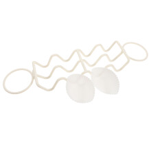 3Pcs Easy-Clean Beige PP Taco Holder Stand with 4 Slots for Events