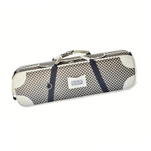 4/4 Violin Case Oxford Cloth Square Design with Hygrometer Durable Lightweight Protection for Travel