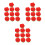 48Pcs Rose Shape Eraser Red Creative Stationery Pencil Erasers 2