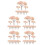 50 Pcs Mini Sand Table Trees Artificial Cherry Blossom Bonsai Decor 7