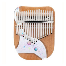 Kalimba Thumb Piano 17 Keys Acrylic Transparent Compact Size Beginner Friendly Gift Instrument