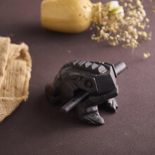 Wooden Frog Instrument 4 Inch Handmade Guiro with Realistic Croaking Sound and Easy Play Stick