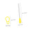 Triangle Mallets 10pcs Plastic Percussion Sticks Set for Classroom Music Education Durable Grip 2