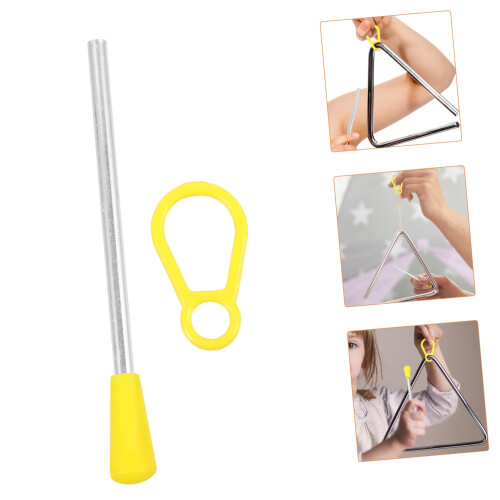 Triangle Mallets 10pcs Plastic Percussion Sticks Set for Classroom Music Education Durable Grip 2