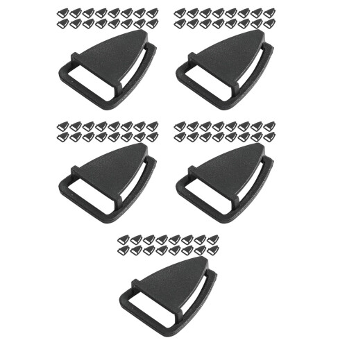 500Pcs Compact Plastic Chin Strap Buckles for Safety 2