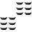 12Pcs Black Ceramic Chopsticks Rest Holder Tableware Pillow 3