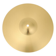 12 Inch Brass Drum Cymbal Replacement with Clear Bright Tone for Jazz Drum Kit Practice