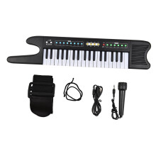 37 Key Electronic Keyboard Piano with Lesson Mode, Multiple Tones and Rhythms, Mini Portable Organ with Strap