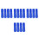 16Pcs Blue Extension Pole Threaded Adapter Plastic for Mop and Broom 8