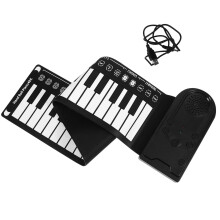 49 Keys Roll Up Piano Keyboard for Beginners, Foldable Electronic Piano with Recording and Demo Songs