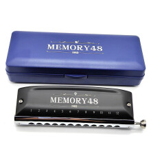 Chromatic Harmonica 48 Hole Key of C Professional Mouth Organ Clear Full Tone Beginner Friendly