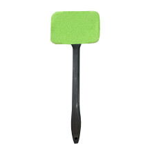 Car Window Cleaning Tool with Super Absorbent Reusable Microfiber Pad for Auto Interior and Exterior Glass