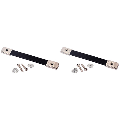 2Pièces Poignées Noir Pour Caisses Enceintes Guitare, Usage Durable 1