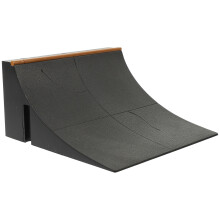 5Pièces Kit Parc Skateboard Mini Enfant Noir Matériel Durable