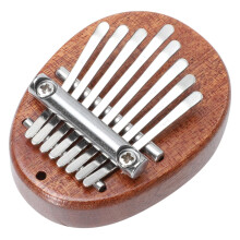 Mini Kalimba Thumb Piano Wooden Compact Musical Instrument for Beginners and Travel