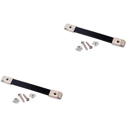 2Pièces Poignées Noir Pour Caisses Enceintes Guitare, Usage Durable 2