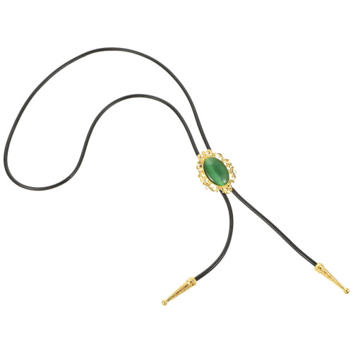 2Pièces Cravate Bolo Verte Accessoire Western Et Casual Pour 2