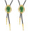 2Pièces Cravate Bolo Verte Accessoire Western Et Casual Pour 4