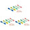 72Pièces Mètre Couture PVC Couleurs Vives Mesure Précise 2