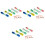 72Pièces Mètre Couture PVC Couleurs Vives Mesure Précise 3