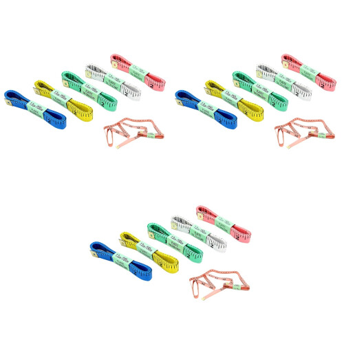 72Pièces Mètre Couture PVC Couleurs Vives Mesure Précise 2