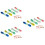 72Pièces Mètre Couture PVC Couleurs Vives Mesure Précise 7