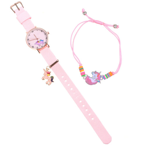 4Pièces Bracelet Rose Quartz Accessoire