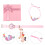 4Pièces Bracelet Rose Quartz Accessoire 9