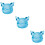 3Ensembles Assiettes Bébé Silicone Avec Compartiments Ours Mignon 9