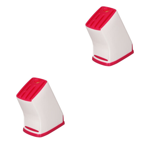 2Pièces Range Couteaux Rouge Support Multifonction Ventilé Cuisine 2