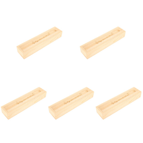 5Pièces Souvenir Grossesse Beige Bois Avec Couvercle 2