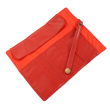 4Pcs Convenient Dark Red PU Watch Organizer Portable Travel Pouch