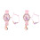 4Pièces Bracelet Rose Quartz Accessoire 8