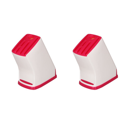 2Pièces Range Couteaux Rouge Support Multifonction Ventilé Cuisine 1