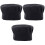 3Pièces Bonnet Mushroom Noir Chef Ajustable Qualité 3