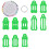 2Ensembles Outil Biais Vert Pour Patchwork Couture 3