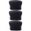 3Pièces Bonnet Mushroom Noir Chef Ajustable Qualité 8