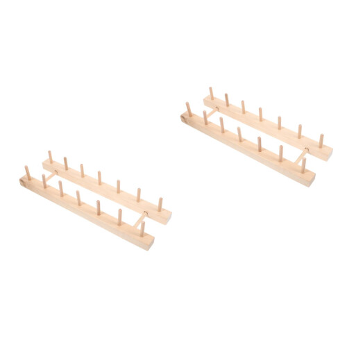 2Pièces Porte- En Bois Solide Pour Usage 1