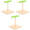 3Pièces Support De Perchoir En Bois Pour Usage 5