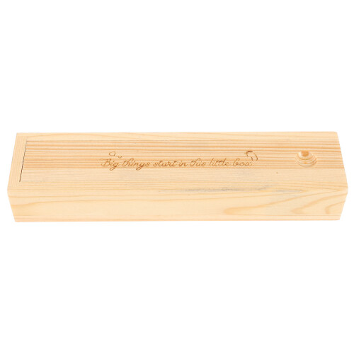 5Pièces Souvenir Grossesse Beige Bois Avec Couvercle